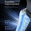 Kép 4/17 - Hordozható derékventilátor, jégkompressziós USB újratölthető hűtőventilátor - Ezüst