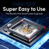 Kép 11/20 - Algolaser Delta 22 W-os lézergravírozó automata levegő segédszivattyúval és 400x400 mm-es lézeres méhsejt munkaasztallal