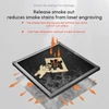 Kép 10/20 - Algolaser Delta 22 W lézergravírozó automatikus levegő segédszivattyúval és 400x400 mm-es lézeres méhsejt munkaasztallal és Y tengelyű forgóhengerrel