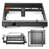 Kép 1/20 - Algolaser Delta 22 W lézergravírozó automatikus levegő segédszivattyúval és 400x400 mm-es lézeres méhsejt munkaasztallal és Y tengelyű forgóhengerrel