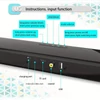 Kép 11/18 - BS-28E Soundbar RGB környezeti fénnyel, audio BT hangszóró házimozi visszhangos fali hangszóró