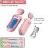 Kép 2/2 - Lehajtható nyakú LED olvasólámpa - Pink