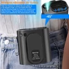 Kép 2/13 - Többfunkciós derékventilátor, nyakventilátor Újratölthető asztali ventilátor LED lámpával és Power Bank funkcióval