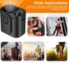 Kép 7/13 - Többfunkciós derékventilátor, nyakventilátor Újratölthető asztali ventilátor LED lámpával és Power Bank funkcióval
