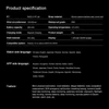 Kép 5/14 - 1,43 hüvelykes, nagy tisztaságú képernyő, sport egészségfigyelő, alvásfigyelő okosóra - Szilikon, fekete