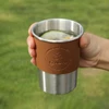 Kép 8/18 - Kemping vízforraló nyílt tűzhöz, 2 literes tábori vízforraló + 4*360 ml-es rozsdamentes acél pohár