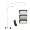 Kép 1/12 - Andoer HD-63X 30 W LED töltőlámpa, 20 hüvelykes padló LED videolámpa, szépség állólámpa - Pink