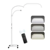 Kép 1/12 - Andoer HD-63X 30 W LED töltőlámpa, 20 hüvelykes padló LED videolámpa, szépség állólámpa - Fehér
