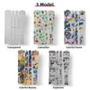 Kép 8/8 - ENLEE kerékpárváz védő, kiváló minőségű 3D PVC, könnyű barkács dekoráció - Típus 5