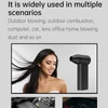 Kép 10/14 - Kézi X5 Jet ventilátor, 130 000 ford./perc 52m/s szélsebességű kefe nélküli motor - Fekete