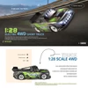 Kép 11/12 - WLtoys 284131 1/28 rövid teherautó, 2,4 GHz-es RC versenyautó - 2 akkumulátor