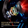 Kép 4/9 - KOTION EACH G3000 3,5 mm, játékhoz fülre helyezhető fejhallgató mikrofonnal, RGB LED lámpa, zajszűrés