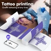 Kép 10/20 - A4-es hordozható hőtranszfer nyomtató, kompatibilis Windows/Mac rendszerrel, tintamentes nyomtatási tetoválás minta PDF fájl Weboldal Szerződéses dokumentumok Kép 1 db papírtekerccsel - Fekete