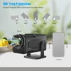 Kép 7/20 - Hordozható intelligens 1080P LCD BT projektor telefonhoz - Fekete