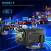 Kép 12/20 - Hordozható intelligens 1080P LCD BT projektor telefonhoz - Fekete