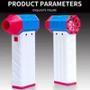 Kép 15/17 - Kézi X5 Jet ventilátor, 130 000 fordulat/perc, 52 m/s szélsebesség, 29 mm-es kefe nélküli motor - Piros