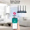 Kép 7/16 - LCD digitális termosztatikus radiátorszelep Tuya Zigbee, APP mini radiátorszelephez - Fehér
