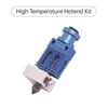 Kép 7/8 - Magas hőmérsékletű 3D nyomtató Hot End készlet továbbfejlesztett réz fűtőtömbbel és titánötvözet bimetál torokcsővel, 3 db különböző anyagú 0,4 mm-es fúvókákkal és szilikon zoknikkal