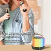 Kép 9/11 - Q7 karaoke gép, mini vezeték nélküli mikrofon és hangszórókészlet - Fekete