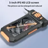 Kép 3/6 - HD 1080P boreszkóp 5 hüvelykes LCD-képernyővel, 5 m-es merev vezetékkel (egylencsés) - Narancs