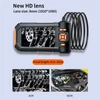 Kép 6/6 - HD 1080P boreszkóp 5 hüvelykes LCD-képernyővel, 5 m-es merev vezetékkel (egylencsés) - Narancs