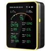 Kép 3/8 - Tuya WiFi15in1 levegőminőség-érzékelő, háztartási hordozható AQI PM0.3 PM1.0 PM2.5 PM10 CO CO2 TVOC HCHO teszter - Fekete