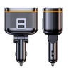 Kép 2/6 - Autós töltő, 145 W-os nagy teljesítményű töltőadapter, 2-aljzatos tápelosztó 12-24 V PD45W+C-típusú+2 USB-porttal