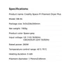 Kép 7/15 - Creality Space Pi Filament Szárító Plusz (2 tekercs). 3D nyomtatóhoz. PTC fűtés, időzítő, LCD. Nylon/ABS/PETG/PLA/TPU 1.75/2.85mm