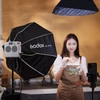 Kép 12/19 - Godox ML100Bi zsebes LED videolámpa, 120 W-os kétszínű töltőlámpa