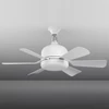 Kép 5/5 - Csendes, levehető ventilátorlapátos ventilátorlámpa távirányítóval - Fehér