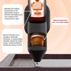 Kép 11/18 - 3,7 V-os melegen olvadó ragasztógép készlet 30 másodperces gyors előmelegítésű mini ragasztógép - 20 db ragasztópálcával