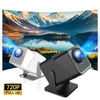 Kép 15/18 - Z10 720P projektor WiFi BT5.2 Android 11 rendszer 180 fokban elforgatható filmvetítő - Fekete