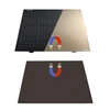 Kép 2/12 - 430x430 mm-es PEI építőlemez 3D nyomtatóágy kétoldali porbevonatú PEI + sima szénszálas felületű rugós acél rugalmas platform mágneses alappal