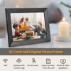 Kép 3/10 - 10,1 hüvelykes WiFi intelligens digitális képkeret, beépített 16 GB memória - Fekete