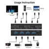 Kép 5/12 - AIMOS AM-KVM 201CL 2 az 1-ben HDMI/USB KVM kapcsoló