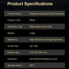 Kép 20/20 - Hordozható TZ-2 projektor, 1080P házimozi Android 9.0 videoprojektor
