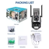 Kép 8/13 - QS-JQ909AH-B 2MP+2MP vezeték nélküli monitoros kamera, kétlencsés falra szerelhető intelligens WiFi kamera
