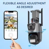 Kép 12/13 - QS-JQ909AH-B 2MP+2MP vezeték nélküli monitoros kamera, kétlencsés falra szerelhető intelligens WiFi kamera