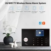 Kép 13/13 - 2G/WiFi TY vezeték nélküli otthoni riasztórendszer, 2,4 hüvelykes TFT színes érintőképernyős riasztópanel távirányító