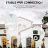 Kép 7/14 - QS-JQ928AH 2MP+2MP vezeték nélküli monitoros kamera, kétlencsés falra szerelhető intelligens WiFi kamera