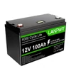 Kép 1/9 - LANPWR 12V 100Ah LiFePO4 lítium akkumulátor csomag tartalék tápegység 1280 Wh teljesítmény