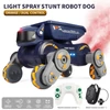Kép 3/8 - 2,4 GHz-es 360°-os forgó gesztusérzékelő, elektromos távirányítós robotjáték - Narancs, 1 akkumulátor