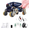 Kép 1/8 - 2,4 GHz-es 360°-os forgó gesztusérzékelő, elektromos távirányítós robotjáték - Narancs, 2 akkumulátor