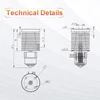 Kép 6/14 - Trianglelab TD6S Hotend készlet kerámia fűtőgyűrűvel + TUN fúvókával