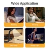Kép 12/16 - Nyaki olvasólámpa, újratölthető könyvlámpa 3 színben állítható fényerővel - Fekete