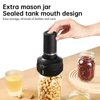 Kép 6/15 - 2 AZ 1-BEN elektromos befőttesüveg vákuumos tömítőgép készlet széles és normál szájhoz