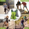 Kép 3/10 - Légáteresztő hidratáló hátizsák Nylon fényvisszaverő vízhólyag hátizsák - Fekete