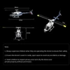 Kép 6/8 - ERA C138 2,4 GHz-es távirányítós helikopter, 4 csatornás egypropelleres csűrő nélküli helikopter - Kék, 2 akkumulátor