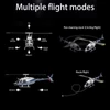 Kép 3/8 - ERA C138 2,4 GHz-es távirányítós helikopter, 4 csatornás egypropelleres csűrő nélküli helikopter - Kék, 3 akkumulátor