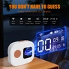 Kép 3/11 - Wi-Fi vezeték nélküli gondozó személyhívó hívógombokkal az idősek figyeléséhez APP távirányító - 1 vevő és 4 segélyhívó gomb